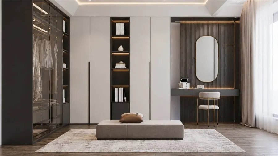 Master suite dressing area